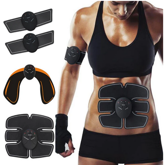 Six Pack Abs Toning Machine Pads Ripped Stomach! Abdominal Muscle Toner Fat Burn