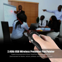 Load image into Gallery viewer, Wireless Presenter Remote Powerpoint Clicker Presentation Controller Flip Pen